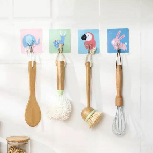 Hooks-Cartoons Strong Adhesive Wall Sticky Hooks(Pack of 3)